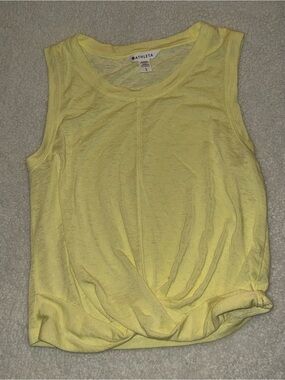 Athleta Women’s Size Large Yellow Sleeveless Tank Top Lightweight Athleisure